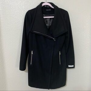 Calvin Klein Wool Coat Black